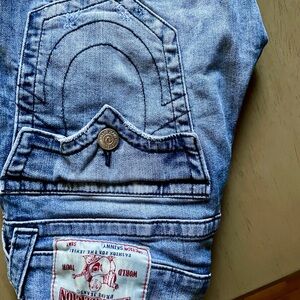 True Religion Section Skinny Blue Jeans World Tour, Size 29 Universal